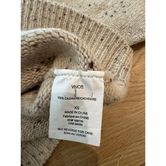 Vince Cashmere marled turtleneck Sweater size XS $425 - Picture 4 of 4